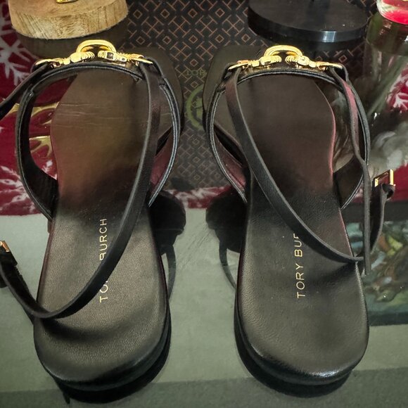 Tory Burch Jessa T-strap Sandal - Perfect Black - Picture 5 of 7